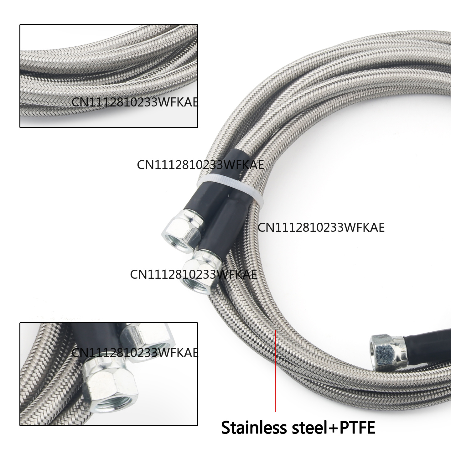 Braided Line - 6AN 70 İnç Paslanmaz Çelik Örgülü